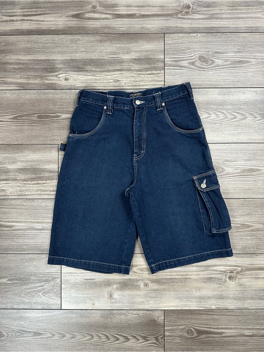 Vintage Y2K OTB Dark Wash Baggy Denim Carpenter Shorts